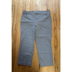Women’s Gray Old Navy Pixie High Rise Secret Slim Pockets Dress Pants, size 16